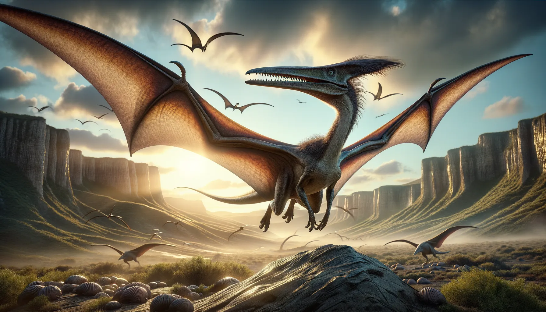 Dimorphodon in its natural habitat