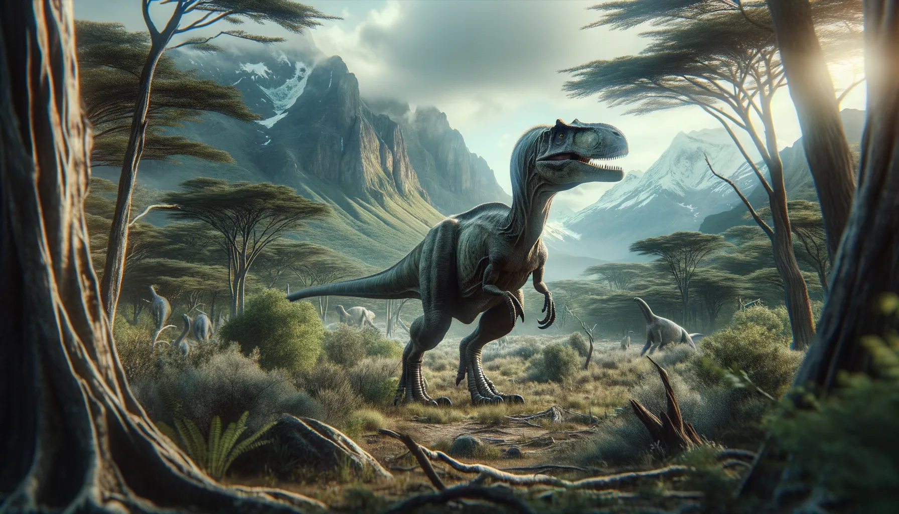 Megaraptor in its natural habitat