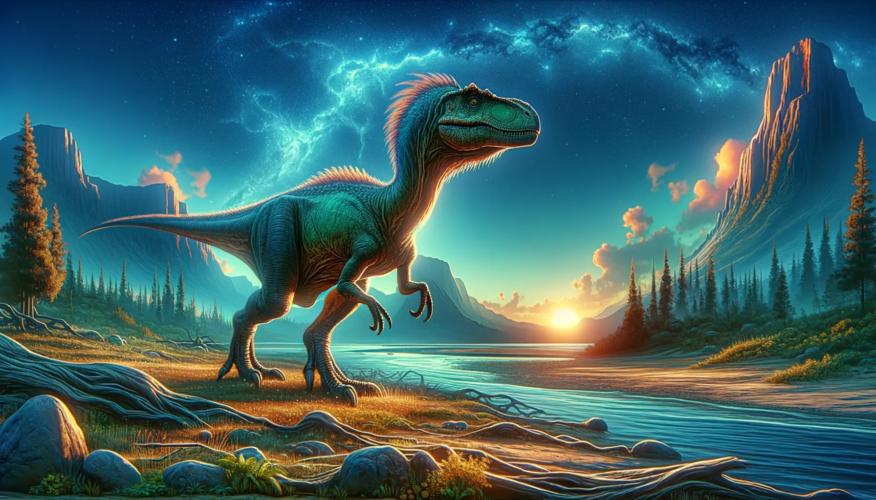 Secernosaurus in its natural habitat