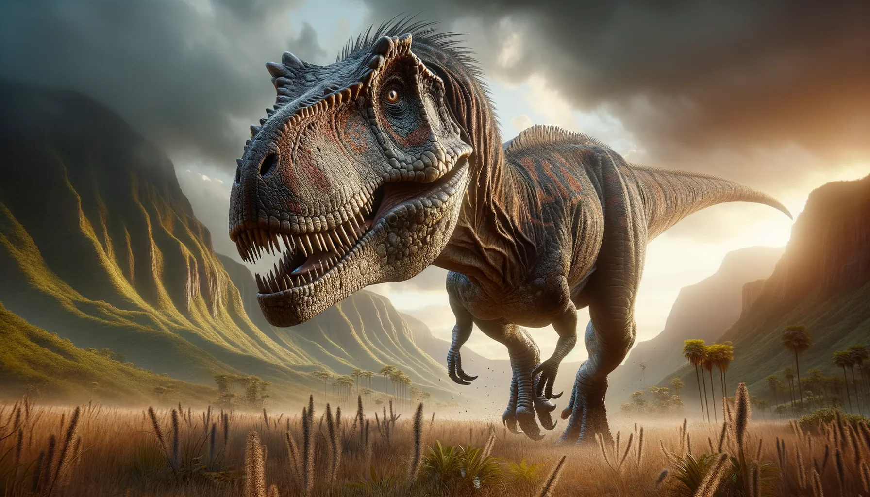 Skorpiovenator in its natural habitat